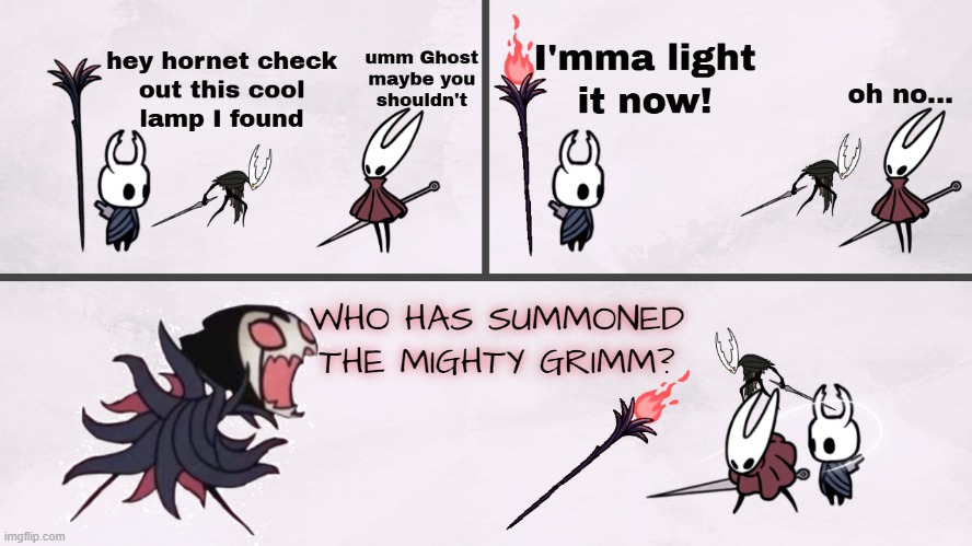 just a silly comic I made | image tagged in hollow knight,comics/cartoons,homemade | made w/ Imgflip meme maker