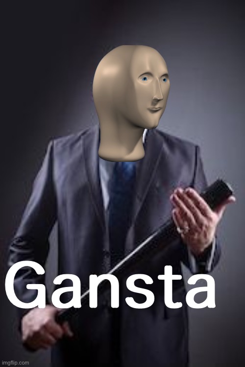 High Quality Meme man Gansta Blank Meme Template