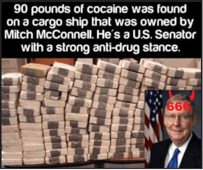 High Quality Impeach Mitch McConnel   "Cokehead" & "Chinese Cartel Boss" Blank Meme Template