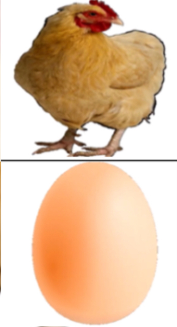 Chicken and egg Blank Meme Template