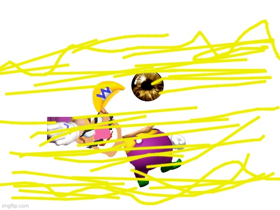 Wario dies by being devoured by galeem .mp3 | image tagged in blank white template | made w/ Imgflip meme maker
