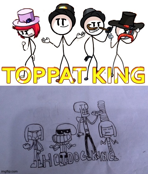 Hotdog King | image tagged in toppat king transparent,drawing,drawings,sans undertale,undertale,undertale papyrus | made w/ Imgflip meme maker