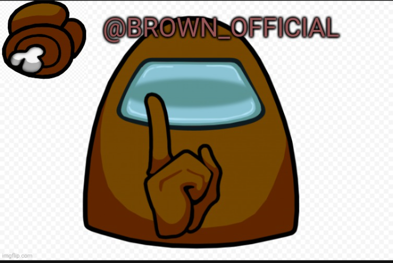 Brown_official announcement template Blank Meme Template