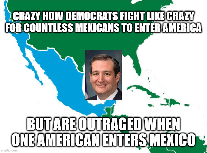 Mexico 2020 |  CRAZY HOW DEMOCRATS FIGHT LIKE CRAZY FOR COUNTLESS MEXICANS TO ENTER AMERICA; BUT ARE OUTRAGED WHEN ONE AMERICAN ENTERS MEXICO | image tagged in mexico 2020 | made w/ Imgflip meme maker