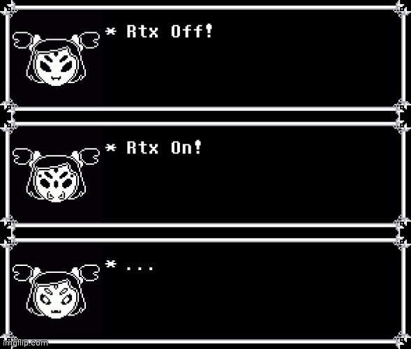A little comic: RTX! Starring Muffet! | made w/ Imgflip meme maker
