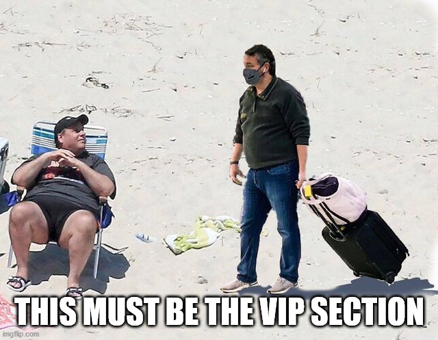 TedFled | THIS MUST BE THE VIP SECTION | image tagged in cruzchristie | made w/ Imgflip meme maker