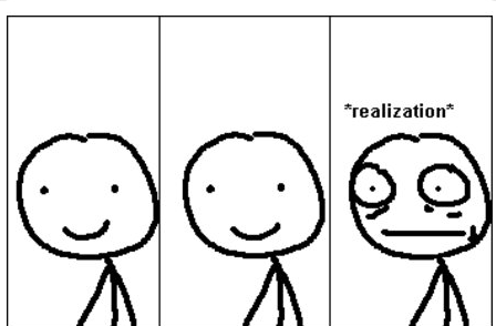 Realization stickman Blank Meme Template