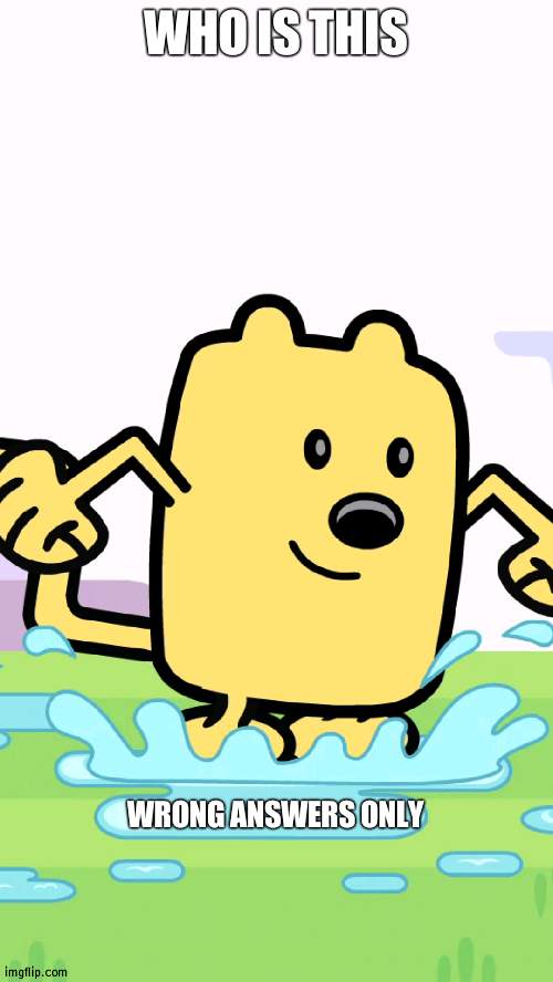 Chubbzy | WHO IS THIS; WRONG ANSWERS ONLY | image tagged in wubbzy jumping in puddles,who | made w/ Imgflip meme maker