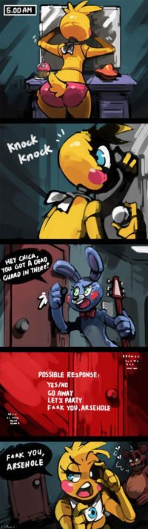 a lil bit NSFW | image tagged in fnaf | made w/ Imgflip meme maker