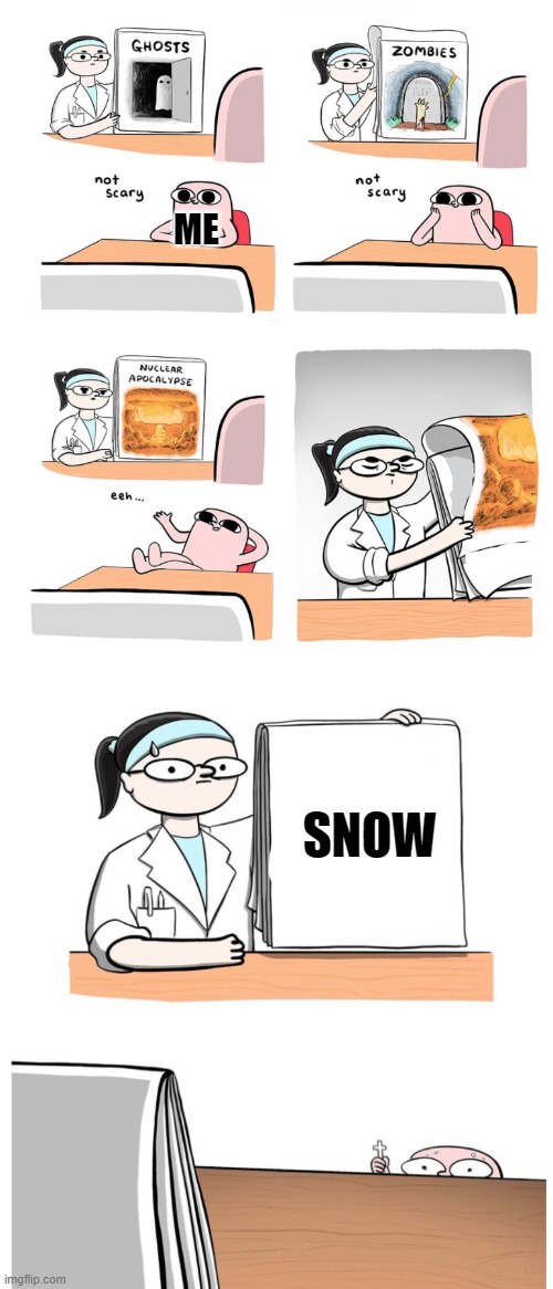 ME; SNOW | made w/ Imgflip meme maker