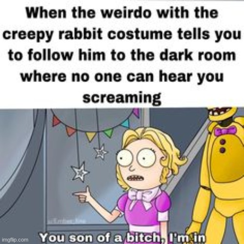 IM IN BISH | image tagged in fnaf | made w/ Imgflip meme maker