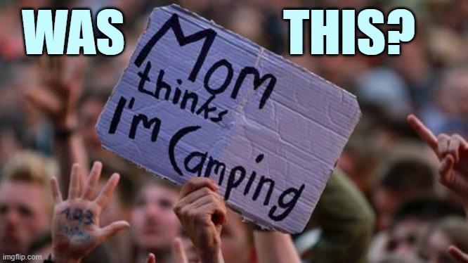 Alright Which One Of You | WAS                THIS? | image tagged in fun,funny signs,festival,mom,thinking,camping | made w/ Imgflip meme maker