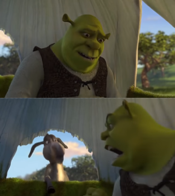 shrek (will you stop for 5 minutes) Blank Meme Template