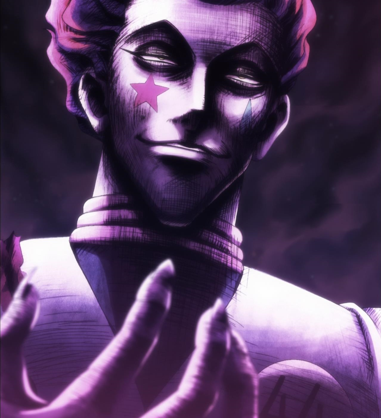 Hunter × Hunter Hisoka Morow face 3 Blank Meme Template