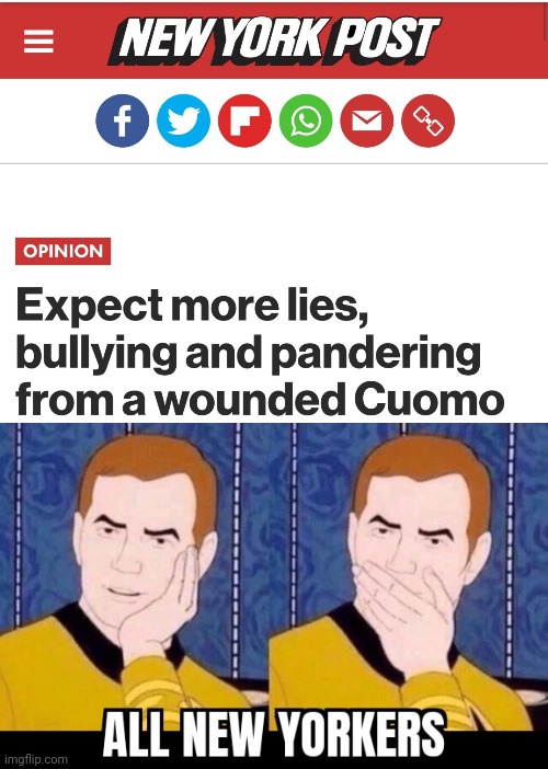 ALWAYS HAS BEEN | image tagged in andrew cuomo,cuomo,governor,new york,bullying | made w/ Imgflip meme maker
