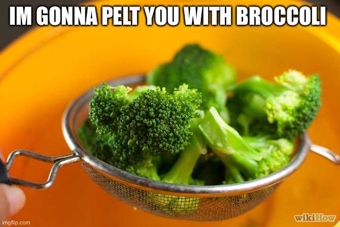 IM GONNA PELT YOU WITH BROCCOLI | made w/ Imgflip meme maker