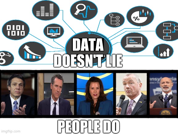 Data don't lie. | DATA DOESN'T LIE; PEOPLE DO | image tagged in democrats,cover up,murder most foul,lying politician,scumbag government,memes | made w/ Imgflip meme maker