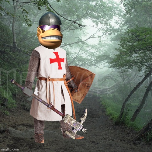 High Quality Crusader Kong Blank Meme Template