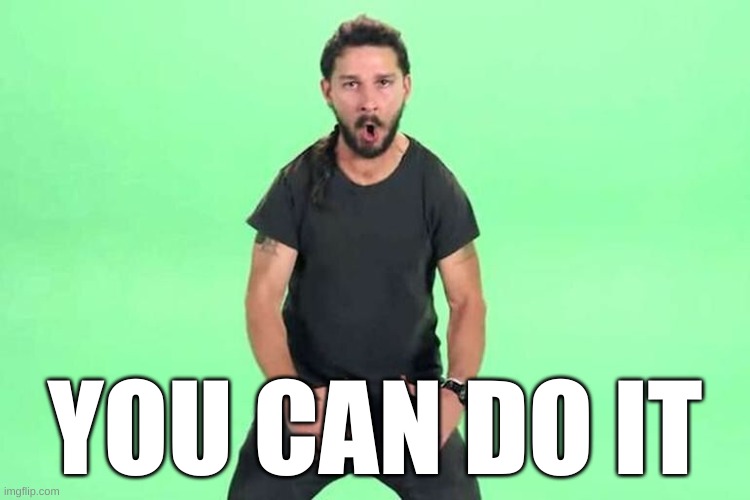 heres some support | YOU CAN DO IT | image tagged in just do it | made w/ Imgflip meme maker