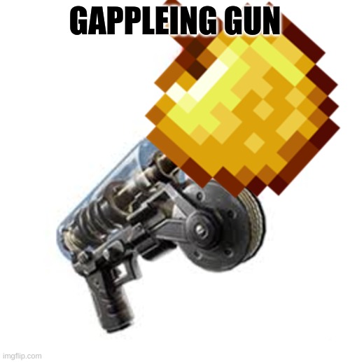gApPlEiNg GuN | GAPPLEING GUN | image tagged in apple,golden,minecraft,fortnite | made w/ Imgflip meme maker