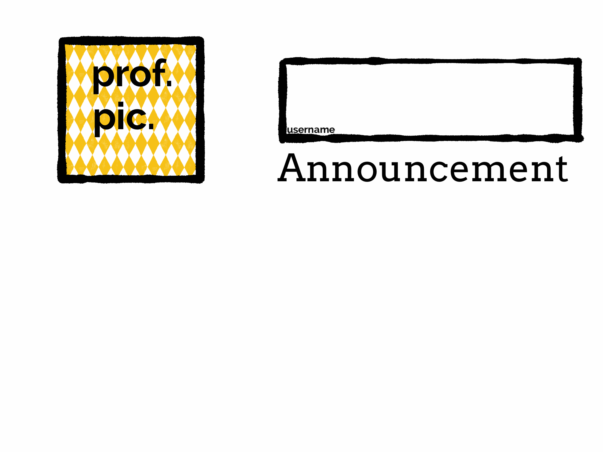 Universal announcement template Blank Meme Template