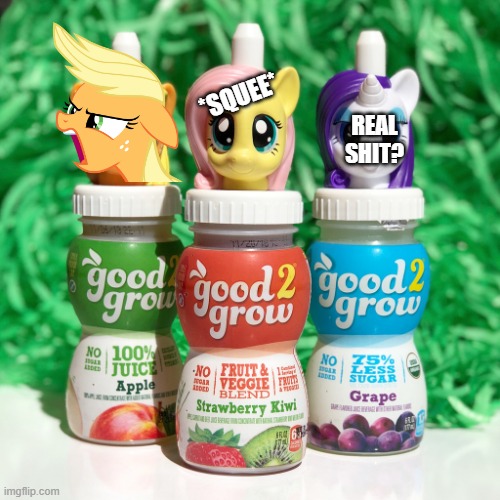yes acceptable liquid | *SQUEE*; REAL SHIT? | image tagged in my little pony friendship is magic,applejack,juice | made w/ Imgflip meme maker