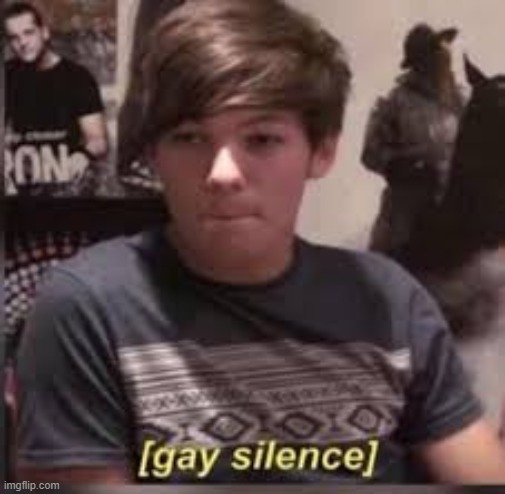 Gay silence | image tagged in gay silence | made w/ Imgflip meme maker