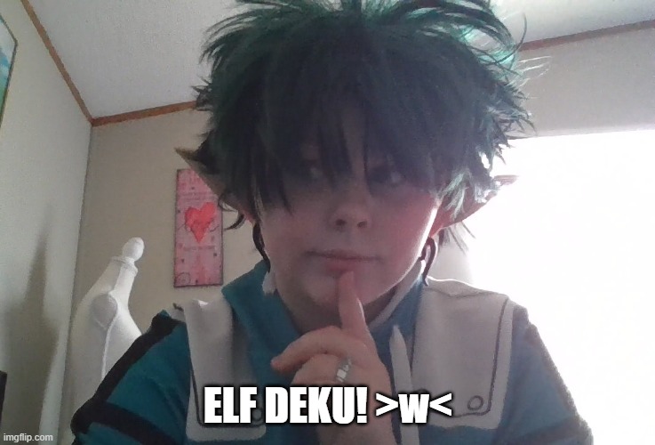 I love cosplaying! | ELF DEKU! >w< | made w/ Imgflip meme maker