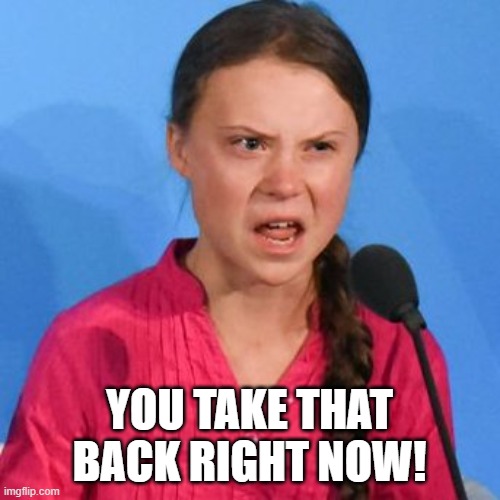 YOU TAKE THAT BACK RIGHT NOW! | made w/ Imgflip meme maker