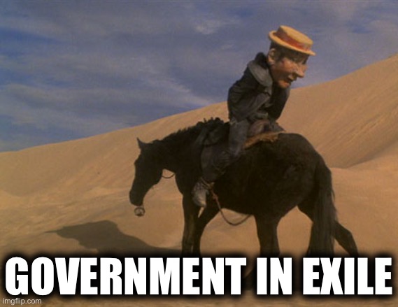 Anti-Nazis like myself are being defenestrated from IMGFLIP_PRESIDENTS so we hereby reconstitute our GOVERNMENT IN EXILE. | GOVERNMENT IN EXILE | image tagged in mad max exile | made w/ Imgflip meme maker