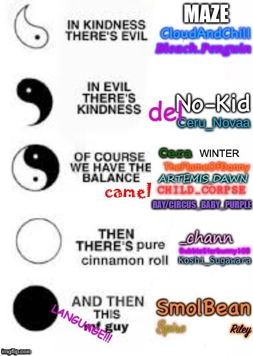 A | Bleach.Penguin | image tagged in in kindness there's evil | made w/ Imgflip meme maker