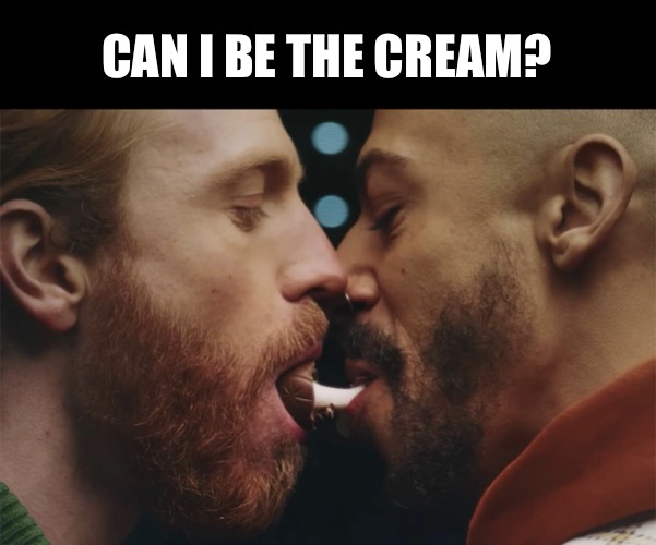 Sexy guys | CAN I BE THE CREAM? | image tagged in cadbury cream eggs,sexy,sexy man | made w/ Imgflip meme maker