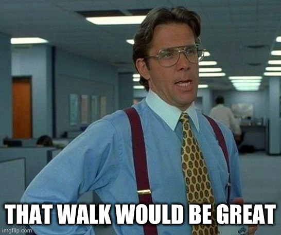 That Would Be Great Meme | THAT WALK WOULD BE GREAT | image tagged in memes,that would be great | made w/ Imgflip meme maker