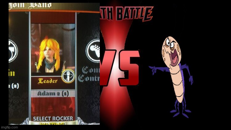 What if Izzy Stone (Rock Band) has to fight Reg Roach (RoboRoach)? | image tagged in death battle | made w/ Imgflip meme maker