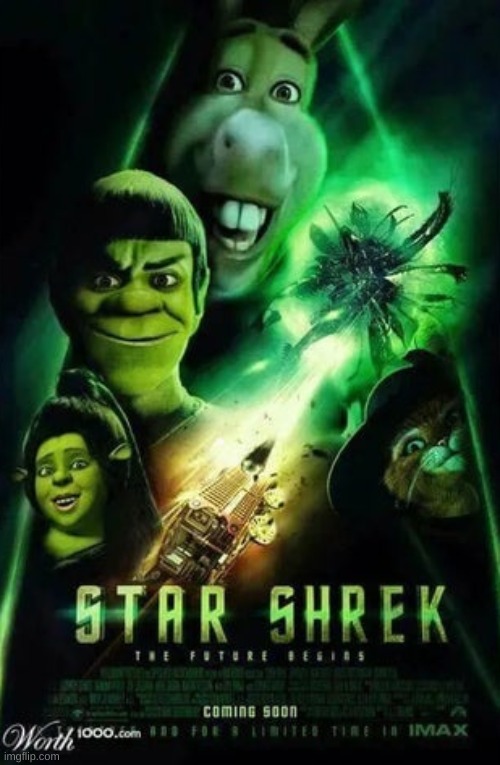 star shrek | image tagged in memes,funny,shrek,star trek | made w/ Imgflip meme maker