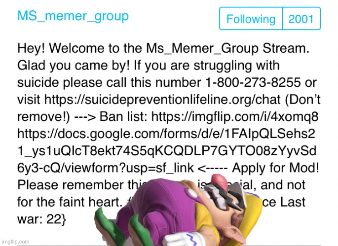 Wario dies in the MSMG stream.mp3 | image tagged in wario dies,wario,imgflip,memes | made w/ Imgflip meme maker