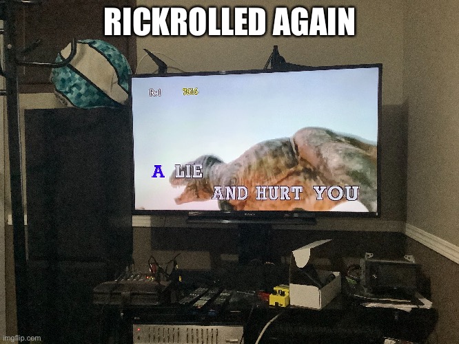why is it that i just always get rickrolled by my parents? | RICKROLLED AGAIN | image tagged in rickroll | made w/ Imgflip meme maker