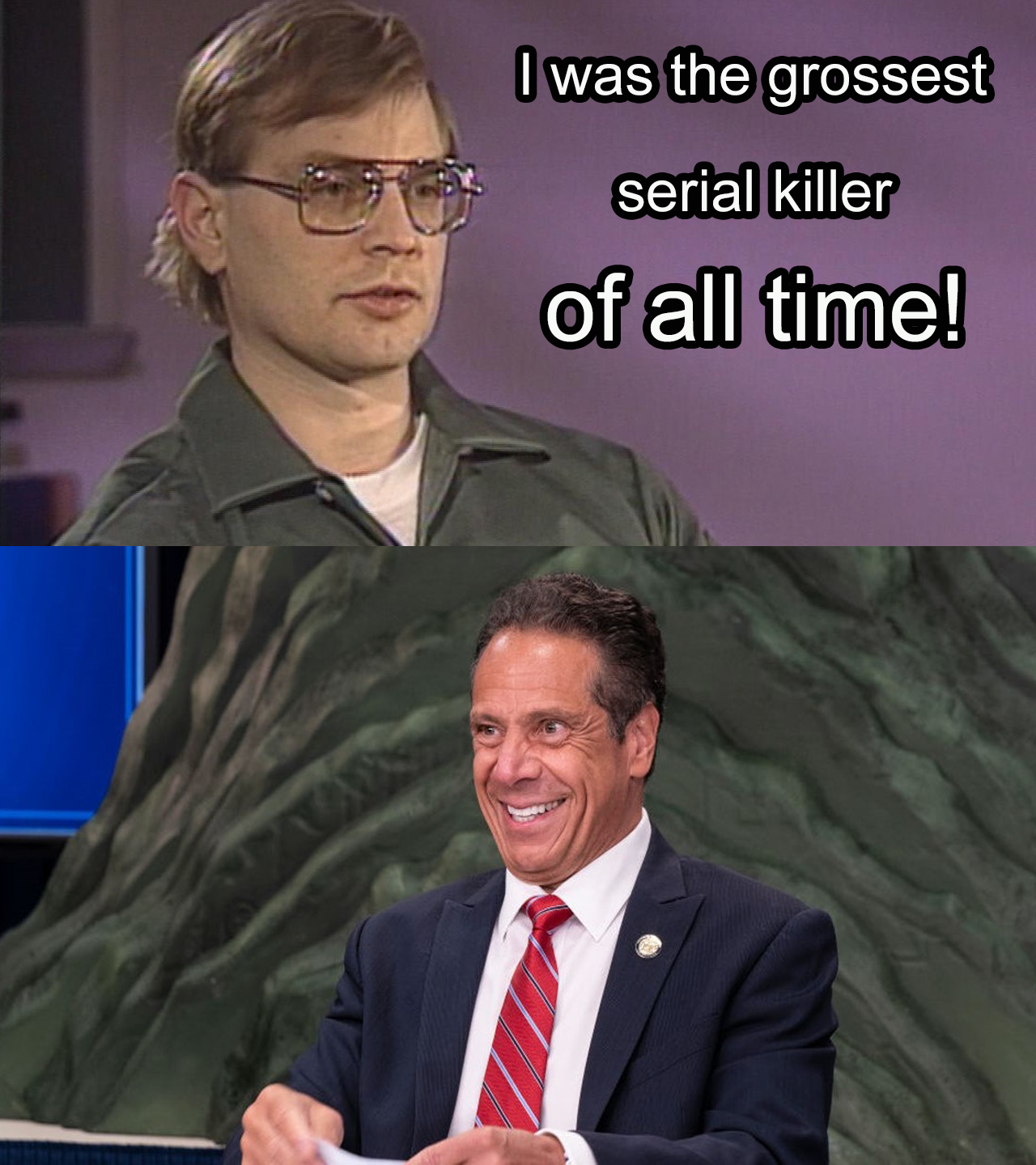 High Quality Andrew Cuomo Andrew the ripper Blank Meme Template