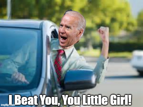 Joe Biden Finally Succeeded At Something. Beating His Granddaughter at Mario Cart. | I Beat You, You Little Girl! | image tagged in mario cart,slow biden,pop and fluff reporting by msm | made w/ Imgflip meme maker