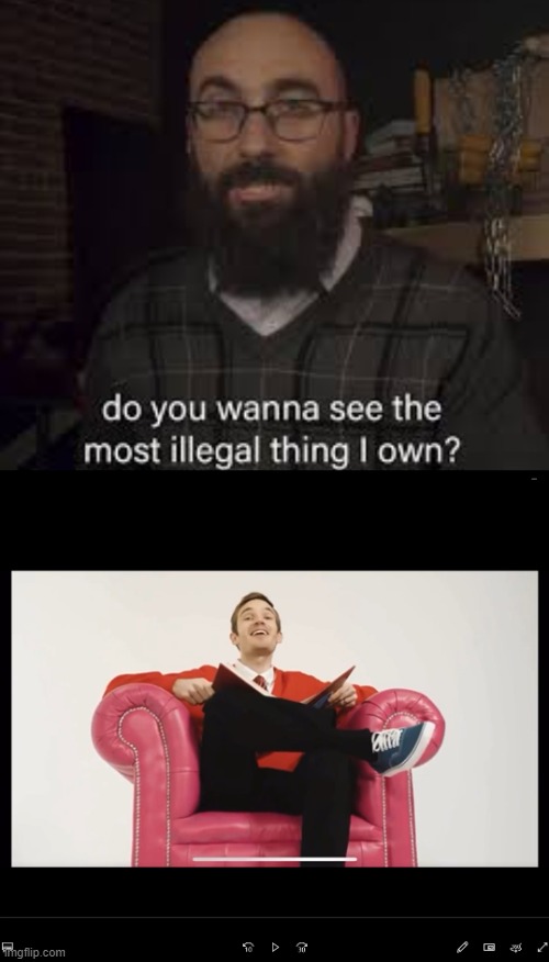 the most illegal thing i own | image tagged in pewdiepie | made w/ Imgflip meme maker