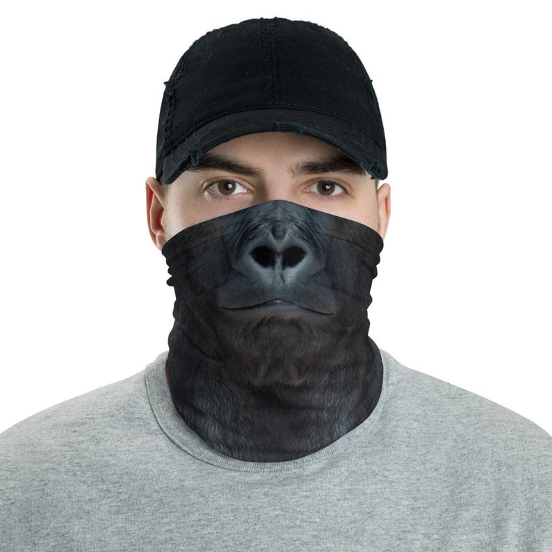 Gorilla face mask Blank Meme Template