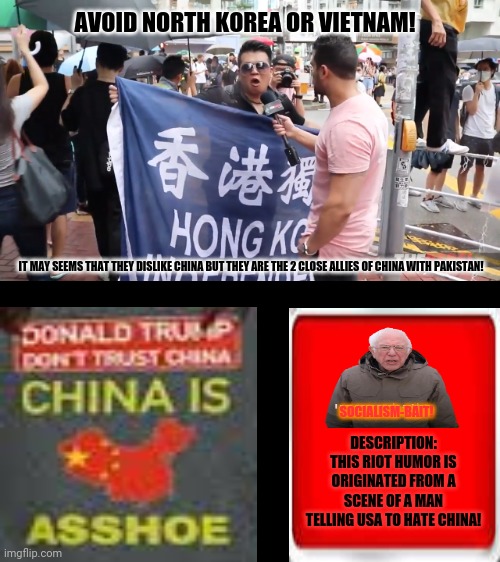 China is Asshole | AVOID NORTH KOREA OR VIETNAM! IT MAY SEEMS THAT THEY DISLIKE CHINA BUT THEY ARE THE 2 CLOSE ALLIES OF CHINA WITH PAKISTAN! SOCIALISM-BAIT! DESCRIPTION: THIS RIOT HUMOR IS ORIGINATED FROM A SCENE OF A MAN TELLING USA TO HATE CHINA! | image tagged in memes,great wall of china,assholes | made w/ Imgflip meme maker