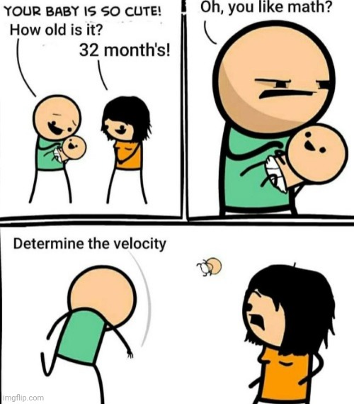 Determine the velocity | image tagged in yeet,comic,lamboss | made w/ Imgflip meme maker