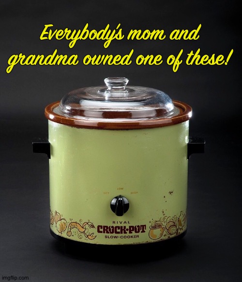 Everybody’s mom and grandma owned one of these! | image tagged in 1980s | made w/ Imgflip meme maker