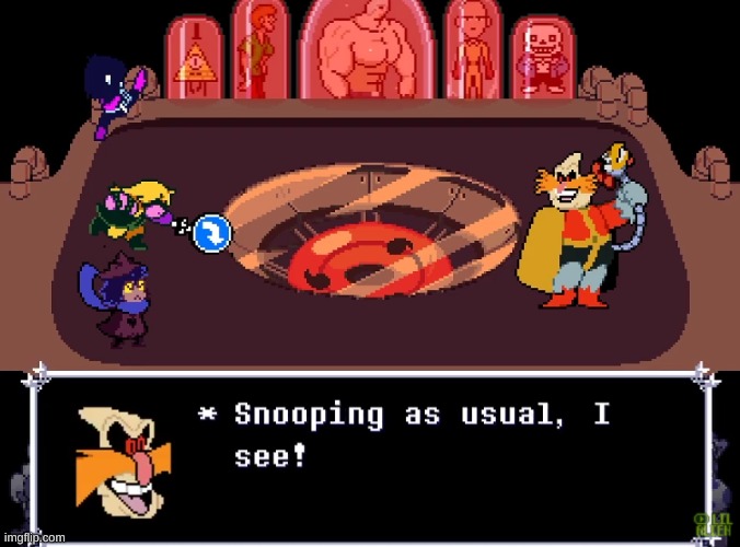 pingas boss fight | image tagged in memes,funny,deltarune,pingas,dr eggman | made w/ Imgflip meme maker