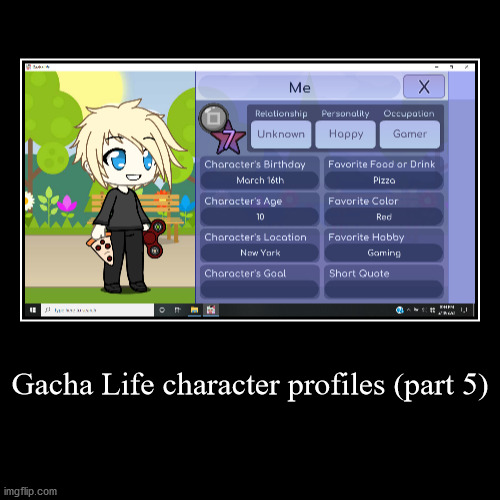 Gacha Life character profiles (part 5) - Imgflip