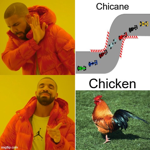 Know the diference | Chicane; Chicken | image tagged in memes,drake hotline bling | made w/ Imgflip meme maker