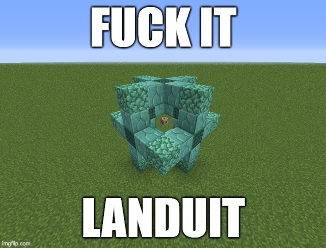You can now breath on land | image tagged in memes,funny,pandaboyplaysyt,minecraft | made w/ Imgflip meme maker