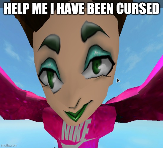 roblox james charles glitch | HELP ME I HAVE BEEN CURSED | image tagged in roblox james charles glitch | made w/ Imgflip meme maker