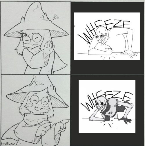 I feel like I did this before | image tagged in ralsei template,wheeze,undertale,deltarune,papyrus undertale,ralsei | made w/ Imgflip meme maker